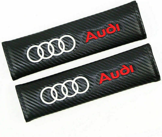Autogurt Polster Carbon Audi Rote 2Stücke Z90572