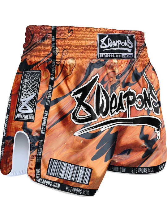 Muay Thai Shorts 8 Weapons Vivo Magma Orange