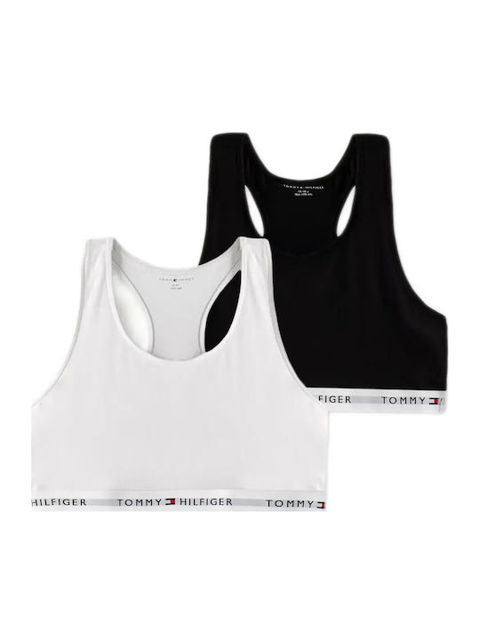 Tommy Hilfiger Set Lenjerie Pentru Copii Sutiene De Formare Alb-Negru