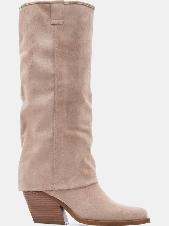 Luigi Wildleder Damenstiefel Cowboy mit mittler...