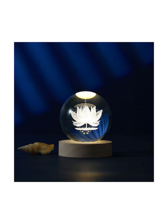 I-Total Dekoratives Tischlicht Crystal Ball