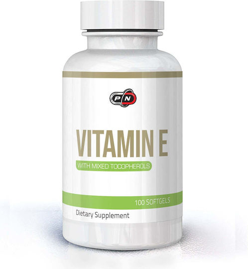 Pure Nutrition Витамин Е за Кожата и Антиоксидантно Действие 400 IU Pure 100 Капсули