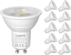 Lepro Becuri LED Reglabil În Intensitate 4.5W GU10 Alb Rece 10 Bucăți Lepro Becuri LED Reglabil În Intensitate 4.5W GU10 Alb Rece 10 Bucăți