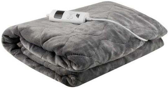 Mesa Living Semi-Doppel Elektrische Bettdecke mit Timer Grau 85W 130x180cm