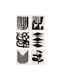 Canvas Painting Art Set 6 Pieces 651mrt2266 20x30cm Black White Wallity Vertical Canvas