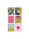 Canvas Painting Art Set 6 Pieces 651mrt2268 20x30cm Multi Wallity Vertical Canvas