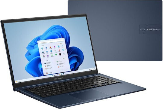 Asus Vivobook 15 15.6" IPS FHD (Core 5-320/16GB/512GB SSD/W11 Home) Quiet Blue (US Keyboard)