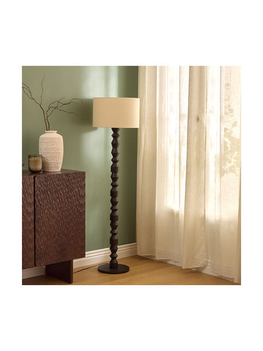 Yulia Floor Lamp with Lamp Bulb Base for E27 Bulb Black