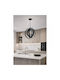 NG Santas Silver Pendant Ceiling Light with E27 Socket 40x40x80cm