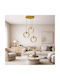 NG Santas Ceiling Light Gold 32x80cm