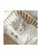Borea Set Baby Crib Sheets Flannel Roady Light Blue 120x160cm