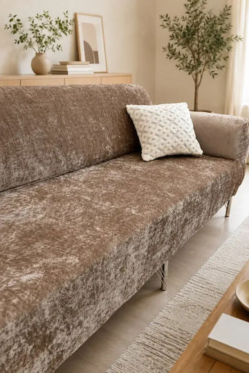 SteweHome Cuvertură Pentru Canapea 2 Locuri Catifea 180x230 cm Velur