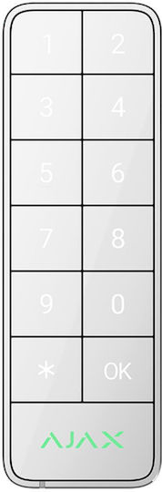 Ajax Systems Keypad Outdoor Sicherheits-Zugangskontroll-Tastaturen in Weiß Farbe PN15909