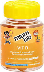 Mium Lab Βιταμίνη D3 30 ζελεδάκια