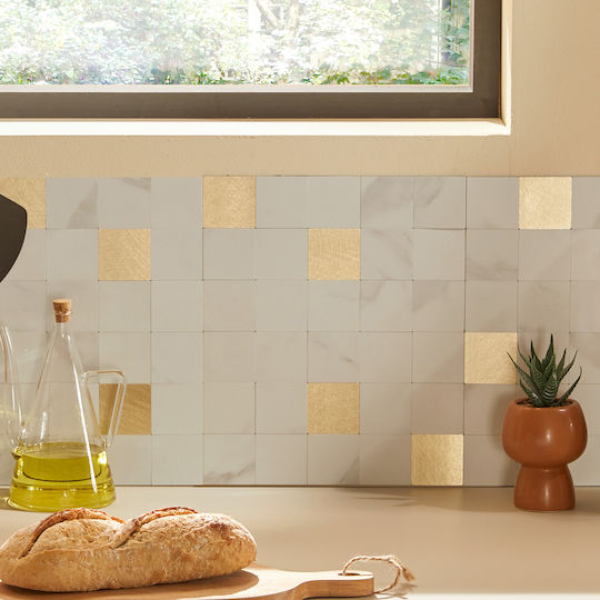 Self Adhesive Tiles Set 2pcs A-s Mina White 223869a 30.5x30.5 Plastic