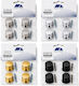 Import Hellas Raft De Colț Din Metal Argintiu 4 Bucăți 0036-6070-B