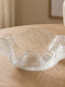 Keskor Decorative Glass Transparent Bowl 28x28x10cm