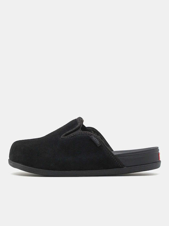 Suede Damen Hausschuhe Schwarze
