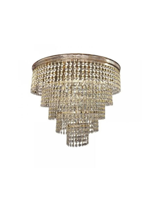 NG Santas Chandelier 8xG9 with Crystals Gold NGL-2026612 NG Santas Chandelier 8xG9 with Crystals Gold NGL-2026612