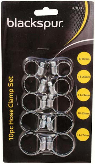 Set 10 Cleme Auto Durabile Pentru Fixarea Cablu Furtunuri Culoare Neagră