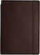 Type Center Daily Agenda A5 2027 Brown Leather 14x20.5cm (with Personalization)