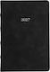 Type Center Daily Agenda A5 2027 Black Leather 14x20.5cm (with Personalization)