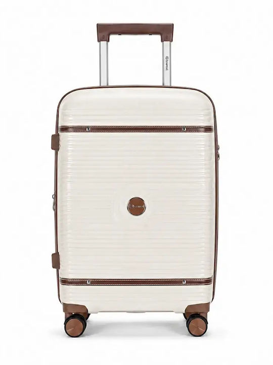Benzi Großer Hartschalen-Reisekoffer Beige Höhe...