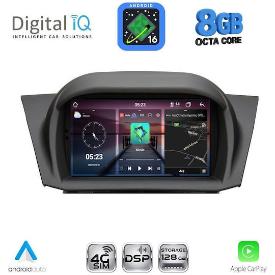Digital IQ Car Audio System for Ford Fiesta 2008-2017 (Bluetooth/USB/WiFi/GPS/Apple CarPlay/Android Auto) with 7" Touch Screen
