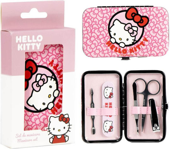Cerda Детски Калъф Комплект Маникюр 5 Части Hello Kitty 3+ Години