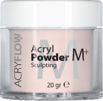 Acryflow Acryflow Acryl Pulver M+ Gel Falsche Nagelgel Beige Schimmer 20gr