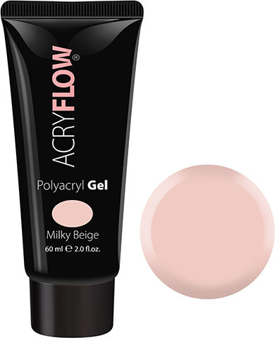 Acryflow Polyacryl Gel Falsche Nagelgel Milky Beiges 60ml
