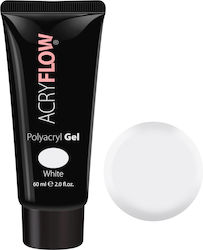 Acryflow Polyacryl Gel False Nail Gel White 60ml