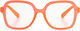Looplabb Damentaugliche Lesebrillen +1.50 in Orange Farbe