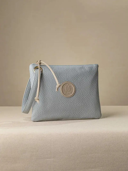 Μαλακό Τσαντάκι Χεριού Casual Logo Light Blue 2...
