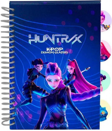 Gim Kpop Demon Hunters Huntrix Детски Бележник Спирала A5