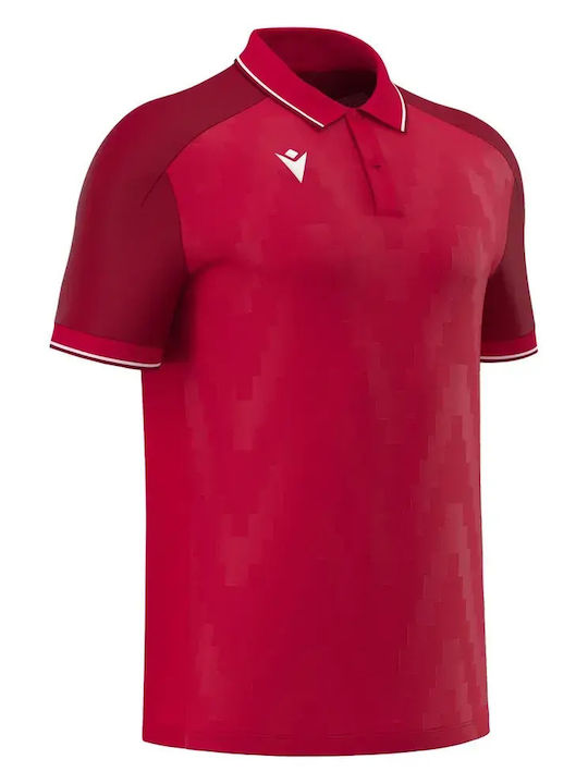 Echoes Polo Herrenblusen Rot/Weiß
