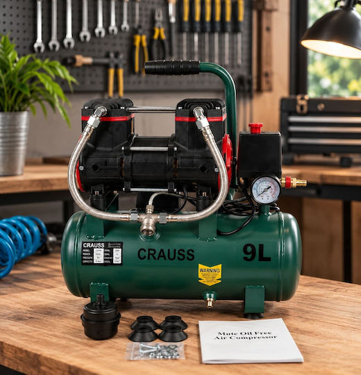Ehome Einphasiger Luftkompressor mit Leistung 1.1hp und Luftkammer 160lt