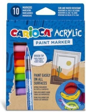 Carioca Carioca Acryl Zeichenstifte Set 12 Farben