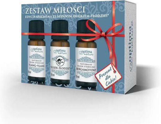 Optima Natura Love Set Комплект Етерични Масла Иланг-Иланг 10мл + Етерично Масло Крадци 10мл + Етерично Масло Бергамот 10мл