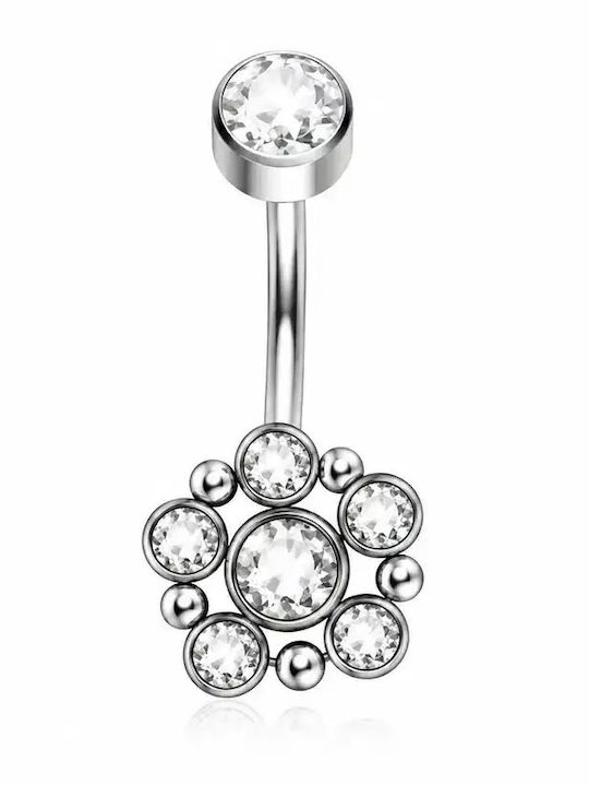 Nire Nire Bauchnabelpiercing aus Titan Silber