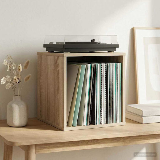 vidaXL Vinyl Record Album Box 2 Pcs Sonoma Oak 37 x 36,5 x 38 cm