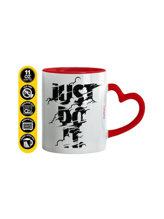 Koupakoupa Just Do It Ceramic Mug Red 330ml