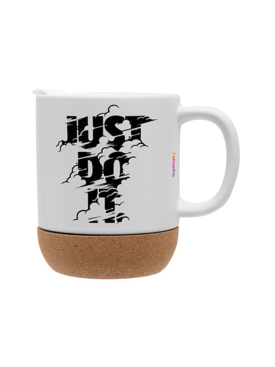 Koupakoupa Just Do It Ceramic Mug With Lid 330ml