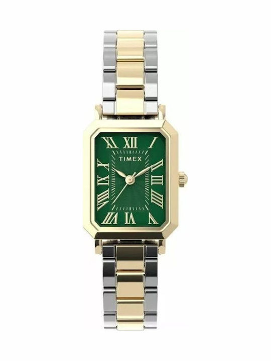 Timex Дамски Часовник 21mm Кварцов с Златна Стоманена Браслета Timex Дамски Часовник 21mm Кварцов с Златна Стоманена Браслета