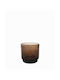 F2D Glas Tasse Braun 380ml