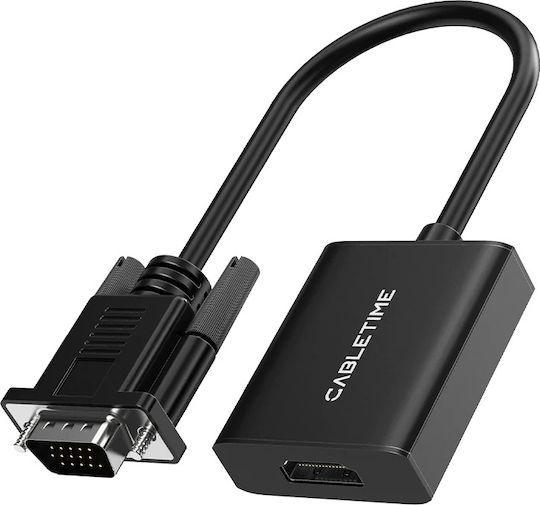 Cabletime CT-AV582-VGAH Μετατροπέας VGA male σε HDMI female