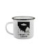 Koupakoupa Ufo Mug Enamel Black 360ml