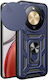 Honor Magic8 Lite 5g Case Amorus Hard Back Pc+tpu Blue Stand