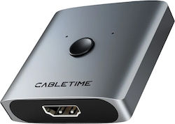 Cabletime HDMI-Schalter Ct-hs4k-2g 2 1 4k/60hz Bidirektional Grau Cabletime HDMI-Schalter Ct-hs4k-2g 2 1 4k/60hz Bidirektional Grau