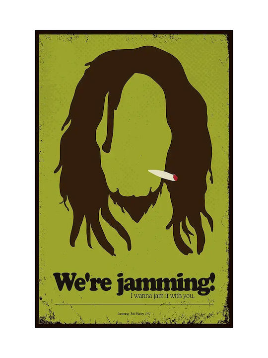 Fine Art Print Poster Bob Marley By Rafael Barletta 30x40cm